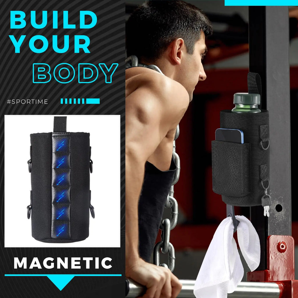 RackMate - Sac porte-gourde magnétique pour salle de sport